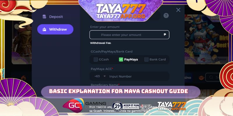 Basic explanation for Maya Cashout Guide