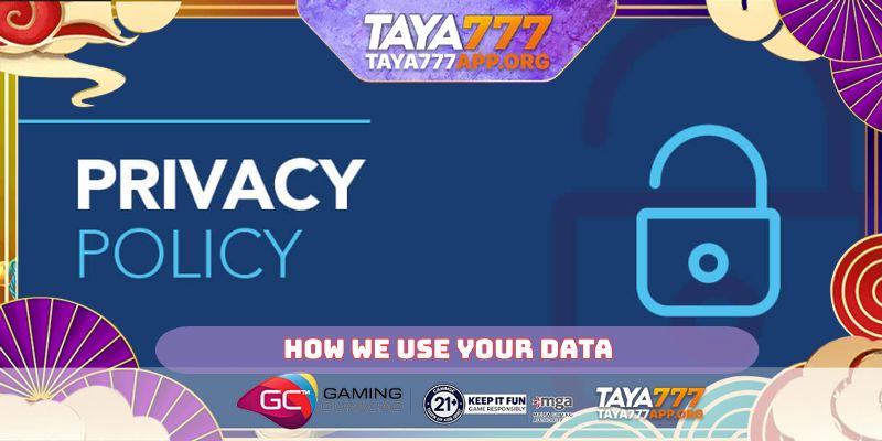How we use your data