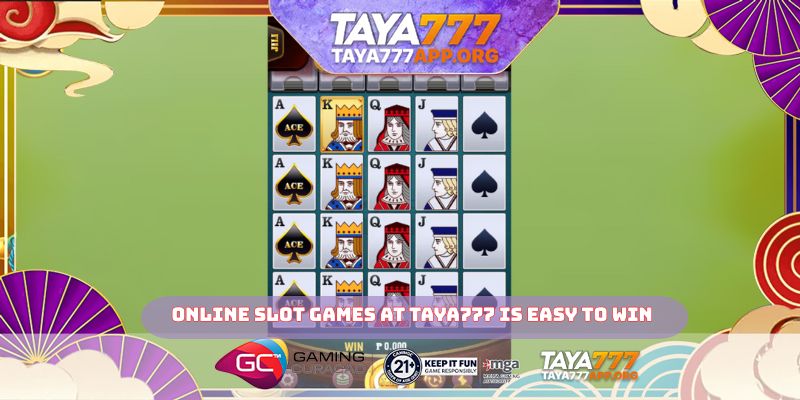 Online slot games at TAYA777 is easy to win