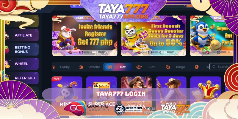 TAYA777 Login