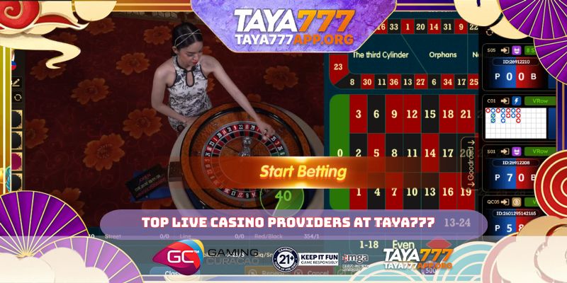 Top live casino providers at TAYA777
