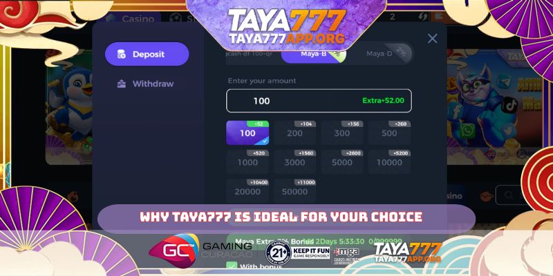 Why TAYA777 is ideal for your choice