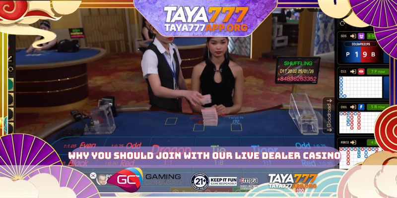 Why you should join with our live Dealer casino